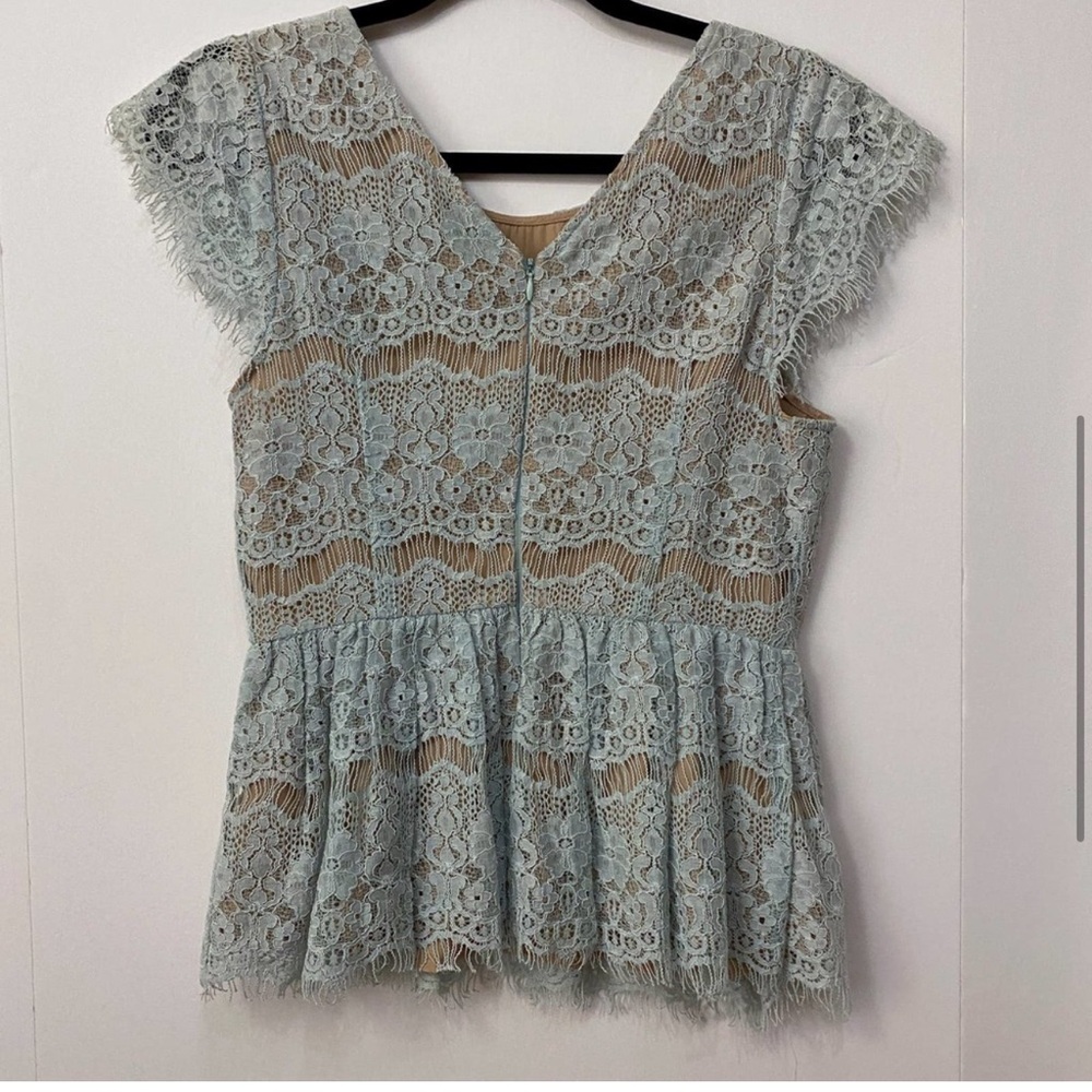 Anthropologie Maeve Peplum Top. Small. - Picture 2 of 5